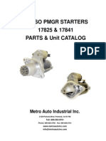 Starter Motor - 17825 & 17841 Catalog PDF