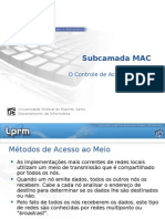 Controle de Acesso Ao Meio - MAC