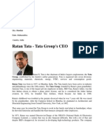 Ratan Tata - Tata Group's CEO