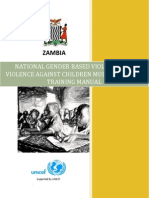 National Gender Based Violence and Violence Against Children Multi-Sectoral Training Manual 