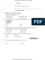 Math Olympiad Class 6 Sample Paper