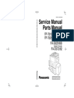 Panasonic - FP 7818 7824 7830 7835 7845 7850 - Service - Manual