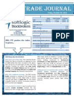 Daily Trade Journal - 04.10.2013