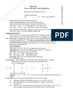 Fundamentals of Acids, Bases & Ionic Equilibrium: The Key