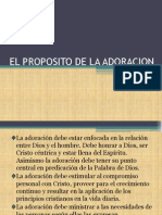 El Proposito de La Adoracion