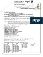 Exercícios de Preposições