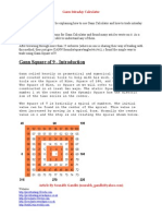 Gann Square of 9 - Introduction