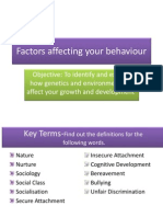 Factors Affecting Your Behaviour 1