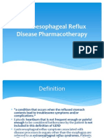 Gastroesophageal Reflux Disease Pharmacotherapy