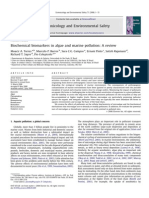 3.2. Biochemical Biomarkers in Algae and Marine Pollution