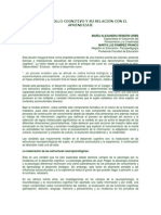 El Desarrollo Cognitivo y Su Relación Con El Aprendizaje