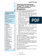 Teaching and Assessing Single-Pilot Human Factors and Threat and Error Management