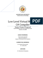 Low Level Virtual Machine C# Compiler Senior Project Proposal