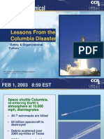 Lessons From The Columbia Disaster Safety and Organizational Culture