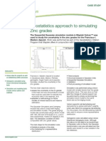 Geostatistics Approach To Simulating Zinc Grades: Case Study