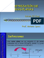 Análisis Matemático I - Parametrización de Curvas Planas