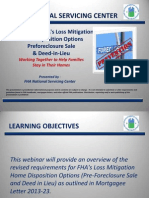 FHA HUD Preforeclosure Short Sale 2013 Guidelines