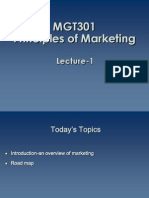 Principles of Marketing - MGT301 Power Point Slides Lecture 1