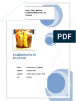 TECNOLOGÍA Y PARÁMETROS DE PROCESO DEL PANETONbvbv