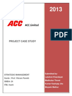 ACC Cement SM Group Project XMBA 24