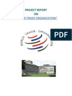 Project Report On "World Trade Organization