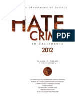 Hate Crime Report, CA 2012