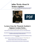 More Online Works About ST Thomas Aquinas