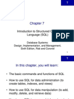 Chapter 7 Introduction To SQL