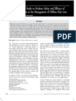 An Open Clinical Study To Evaluate Safety and Efficacy of Hairzone Solution in The Management of Diffuse Hair Loss