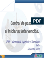 Control de Pozos Al Incial Intervención