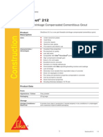 Flowable Shrinkage Compensated Cementitious Grout: Product Description