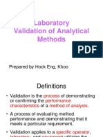 Single Laboratory Validation