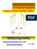 BUILDING ENERGY AUDITING - (Prepared by Henry Manczyk, C.P.E., C.E.M.) Poland - Energy - Audit