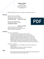 Kimberly Rubio Resume