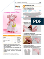 Wedding Bear Bride: Assembly Instructions: Assemble The Head