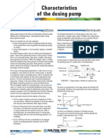 Characteristics of The Dosing Pump