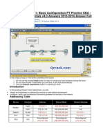 CCNA Exploration 1: Basic Configuration PT Practice SBA - Network Fundamentals v4.0 Answers 2013-2014 Answer Full