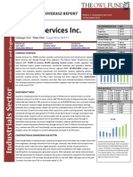 Quanta Services Inc. Initiating Coverage Report