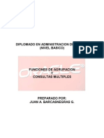 Oracle - Funciones de Agrupacion y Consultas Multiples