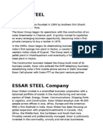 Essar Steel Project On HR Policy