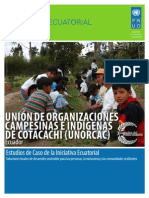 Estudios de Caso PNUD: UNIÓN DE ORGANIZACIONES CAMPESINAS E INDÍGENAS DE COTACACHI (UNORCAC), Ecuador