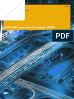 SAP HANA Interactive Education SHINE en PDF