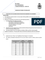 Mex5272 Materials and Manufacturing Technology