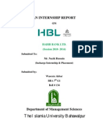 Report On HBL PDF