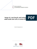 Setup of A Test Bench and Testing The Single SOFC at Various Temperatures PDF