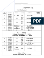 Ch. 4 HW Log (Math 7)