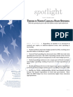 Spotlight 447 Trends in North Carolina State Spending: Total State Spending Has Grown After Both Inflation and Per Capita Adjustments