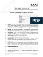 Ground Examination Syllabus For Pilots