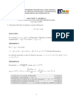 Solucion de Examen de Ecuaciones Diferenciales ESPOL