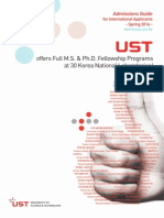 UST - PHD Program PDF